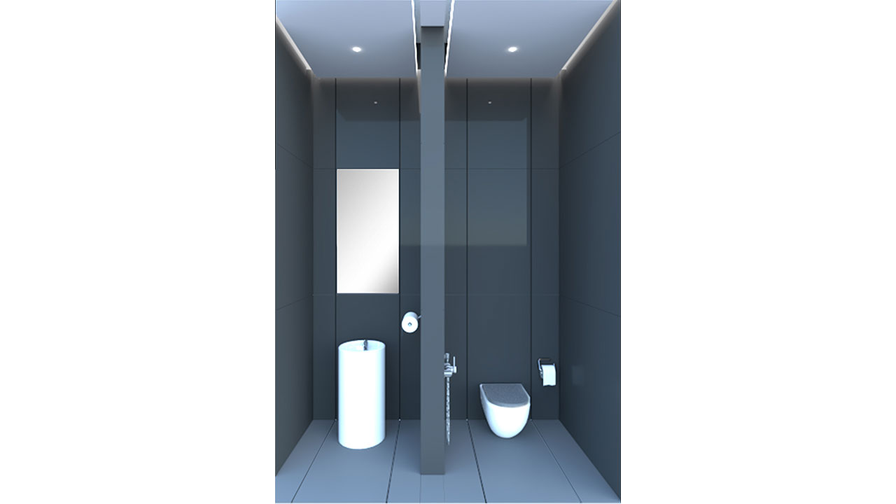 iTower Building Interior Toilet